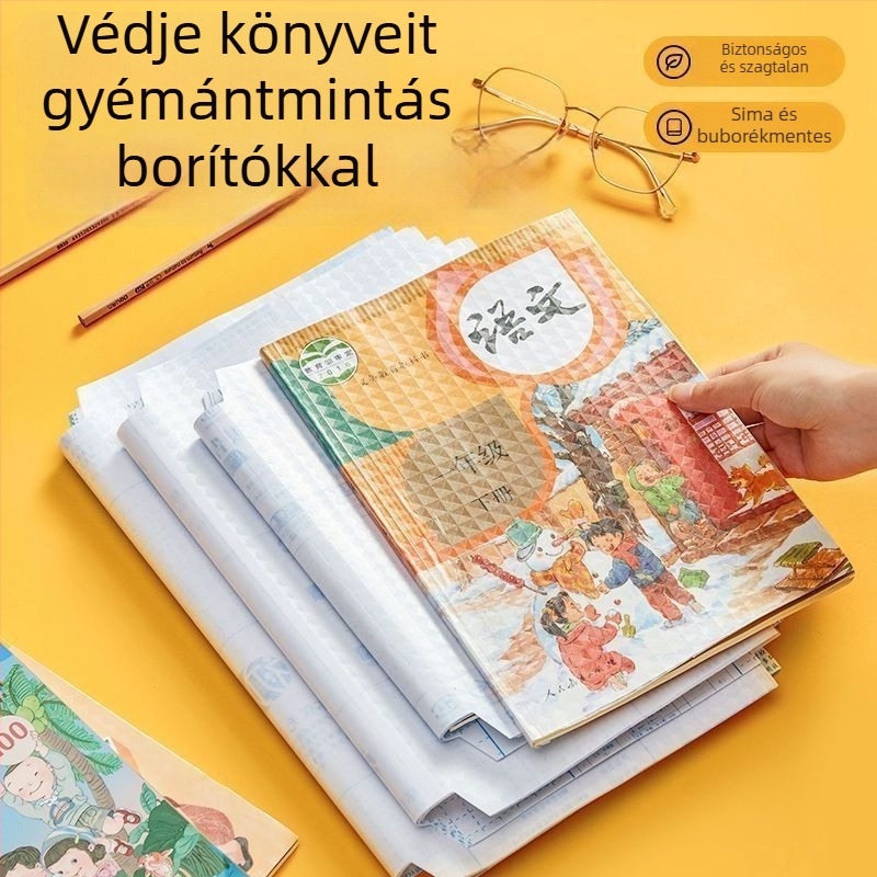 Átlátszó tankönyvborító diákoknak, műanyagból, ajándékba ideális