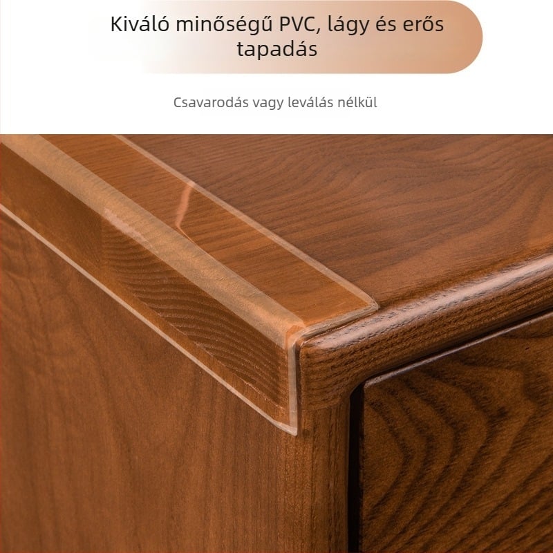 Bútorok sarkát védő PVC csík, átlátszó, 2 mm vastagságú, hossz 1/2/3/5 m