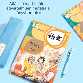 Önzetapadó könyvborító készlet, Jiangsu kiadás, áttetsző matt sarkú film névjegy matricával, műanyag, Márka: Effective