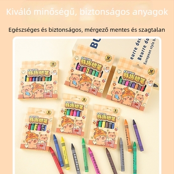 Színes ceruza készlet a színezéshez - Modell Kl789652, egyvégű heg, papírtokos burkolat, nem törölhető