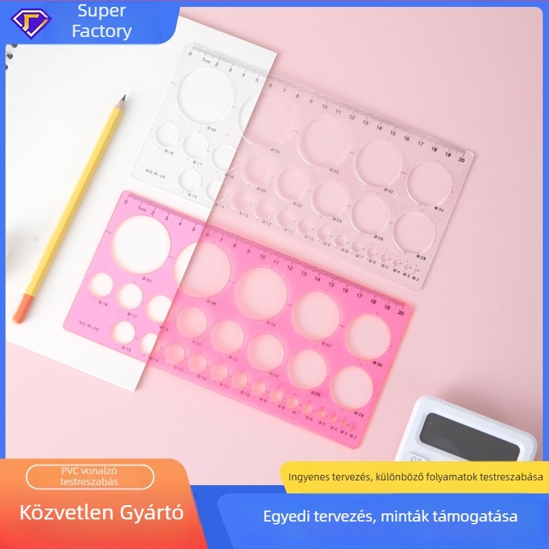 Jintao Wanhua vonalzó, műanyag, 245 g, centiméteres geometriai rajzeszköz