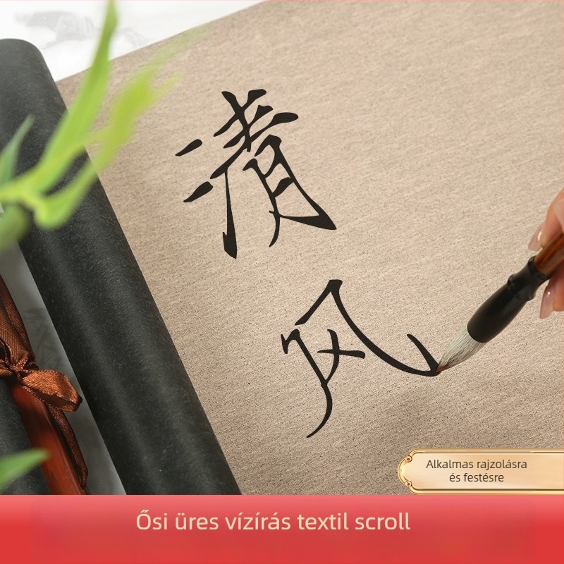 Vízírás kendő tekercs - nem szőtt anyagból, téglalap alakú, kaligráfia és festés gyakorlásához