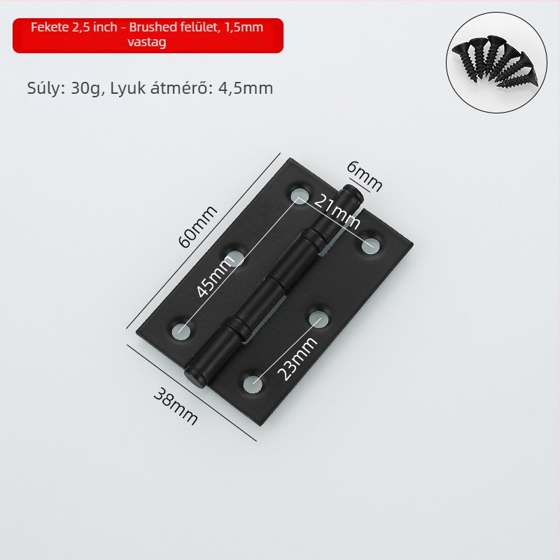 Rozsdamentes acélból készült pántok szekrényekhez, ajtókhoz és ablakokhoz; modell: bearing hinge; felületkezelés: brushed és spray; stílus: modern minimalizmus.