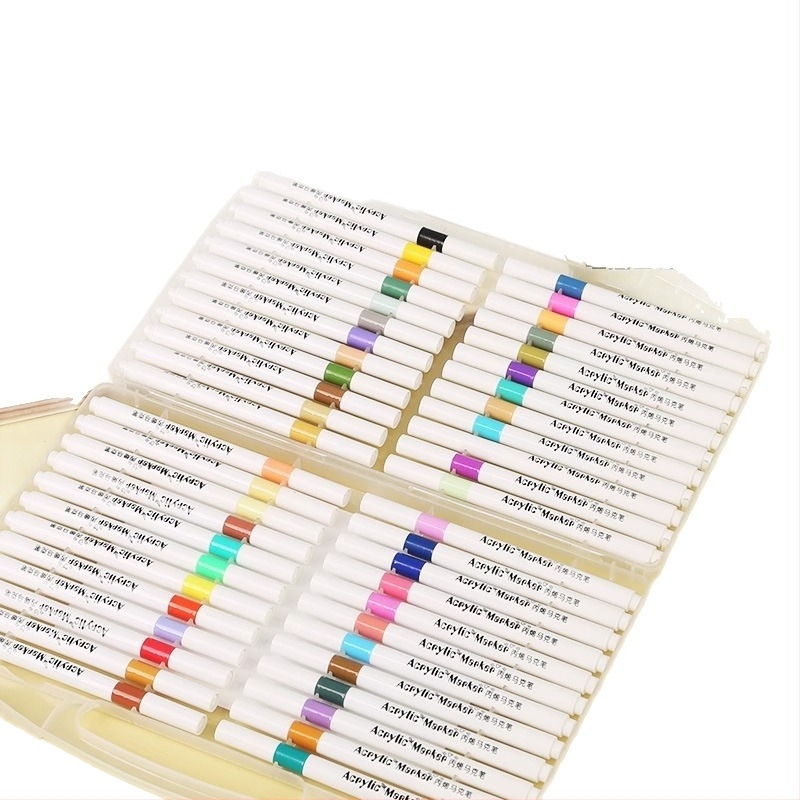 Akril marker toll elsős általános iskolásoknak, stackable kialakítás, nem átszívja a papírt, Qiwang márka