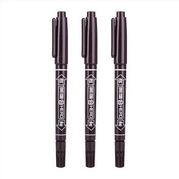 Hero olaj alapú két végű marker gyerekeknek, tartósan ellenáll a fakulásnak, lehet vele vastag és vékony vonalakat készíteni