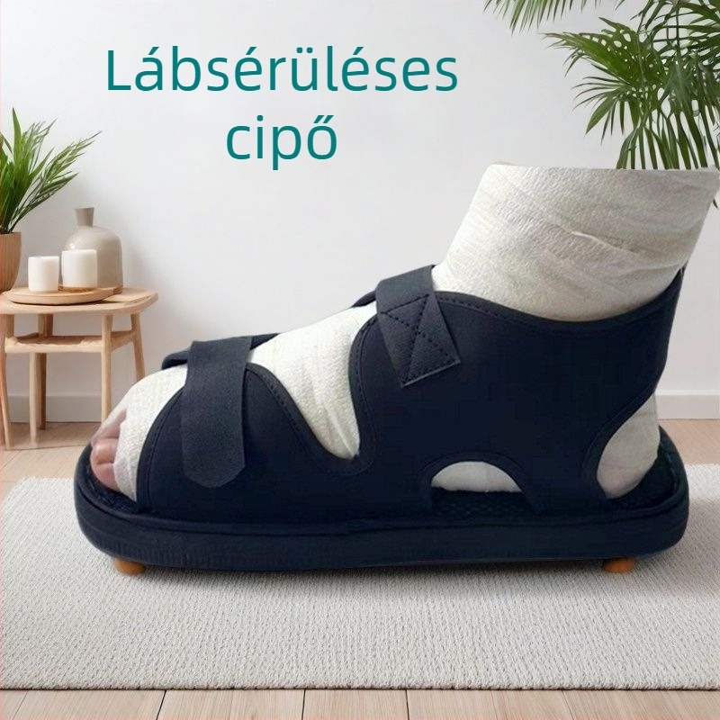 Gipszvédő cipők, EVA, csúszásmentes talppal, sérült lábak számára, vízálló zuhanyfedél