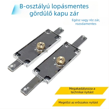 Univerzális redőnyzár, vas + rézmagú, modell Cross/Computer/Moon, középső vagy alsó nyitás, típus: szorítózár