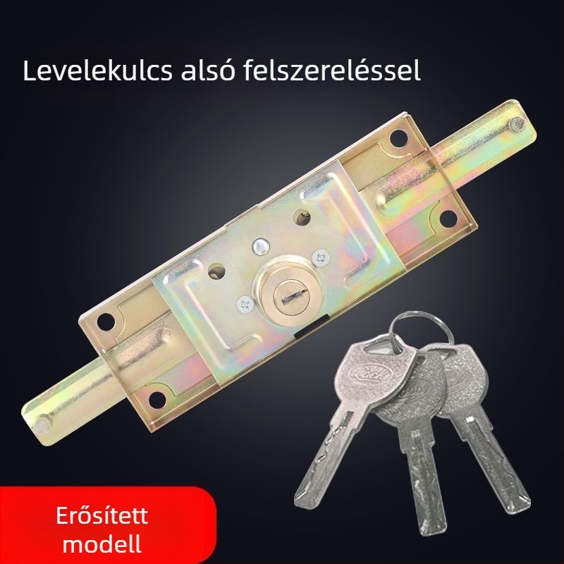 Univerzális redőnyzár, vas + rézmagú, modell Cross/Computer/Moon, középső vagy alsó nyitás, típus: szorítózár