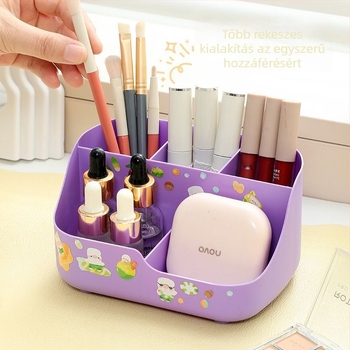 Tolltartó — PP műanyag, 2 L kapacitás, fedél nélküli, modern minimalist asztali rendező