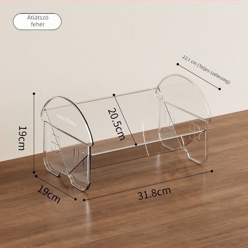 Könyv- és asztali tároló — műanyag, JW9020 modell, Zhongcheng márka, tömeg 500 g