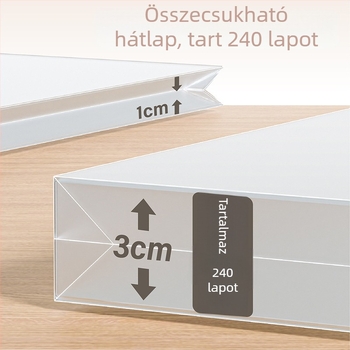 Rajzalbum tároló készlet rajz-dokumentumokkal és tároló táskával (Anyag: PP; IP engedély: Nem)