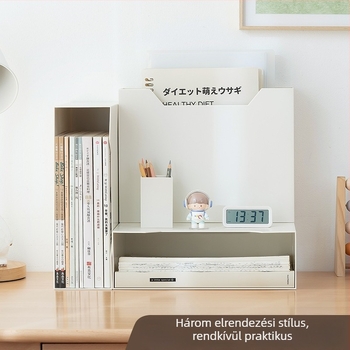 Többcélú asztali könyvállvány – műanyag könyvklipsz, rendező, modell SD-2639, ajándékba is megfelelő