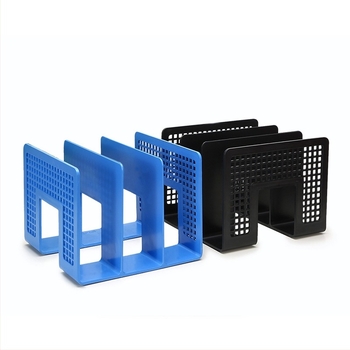 Háromszintes könyv- és fájlállvány, műanyag asztali rendszerező Hua Jie H988