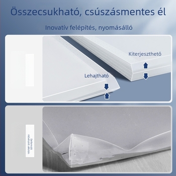 Vázlat tároló táska – műanyag, Dehong, 3 rétegű, 4 cellás album