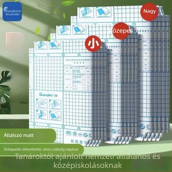 Öntapadós könyvborító — PVC, környezetbarát, ragasztó maradvány nélkül, szagtalan, általános iskolai diákok számára