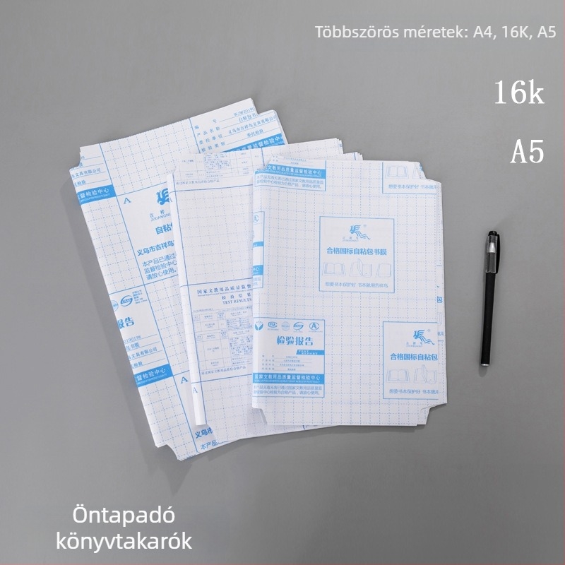 Öntapadós könyvborító fólia, matt átlátszó felület; Márka: Auspicious Bird; Anyag: CPP; Importált: Nem; IP licenc: Nem