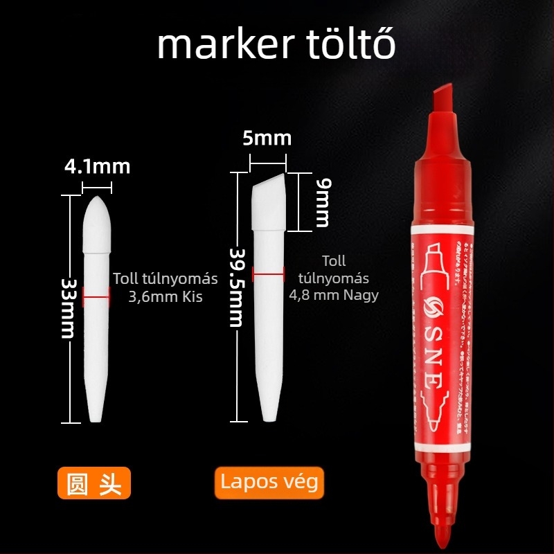 Marie's/Marley marker toll cserélhető magokkal, 64 színváltozat töltőopcióval, művészeknek és diákoknak