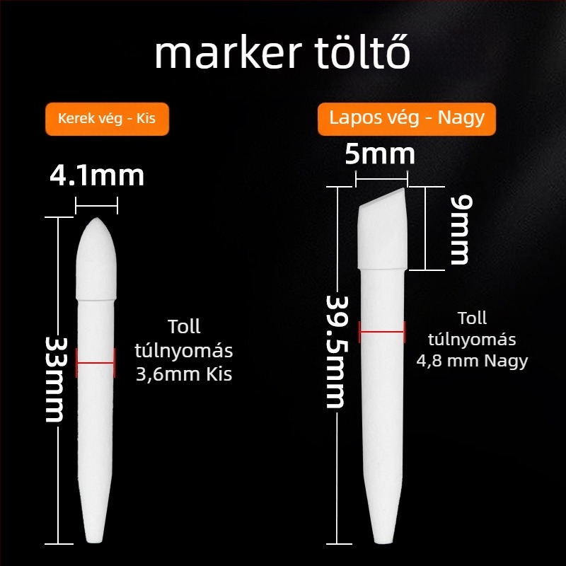 Marie's/Marley marker toll cserélhető magokkal, 64 színváltozat töltőopcióval, művészeknek és diákoknak