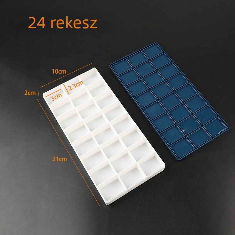 Festékes doboz diákoknak (Soft-Cover sorozat) — műanyag, téglalap alakú, 10/12/24/36 rekesz, Xupeng