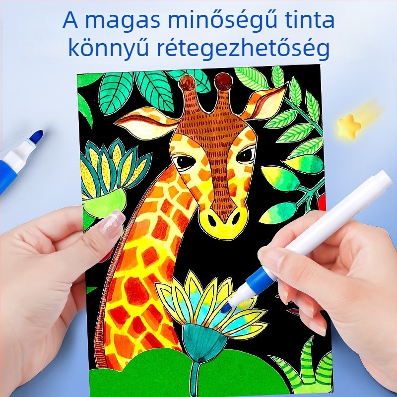 Dehong Akril Marker Tollak Diákoknak, Fedő és Keverhető, Vízalapú