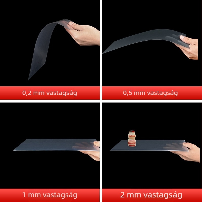 PVC/PET/PC/PP Lapok – átlátszó és matt félátlátszó felületek; vastagság 0,08–3,0 mm; nyomtatáshoz; márka Dale 725-02