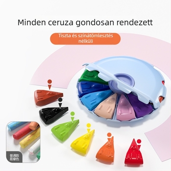 Gyerekeknek mosható, vízoldékony rajzstift, vékony hegye, műanyag test, modell M5007/M5006, törölhető