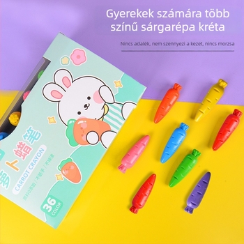 Radish viaszos ceruza készlet gyerekeknek – kerek hegy, LBLB sorozat, tálcás tok, 330 g