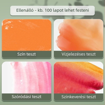 Deli ásványi pigment akvarellfesték készlet, dobozos kivitel kezdőknek és gyerekeknek