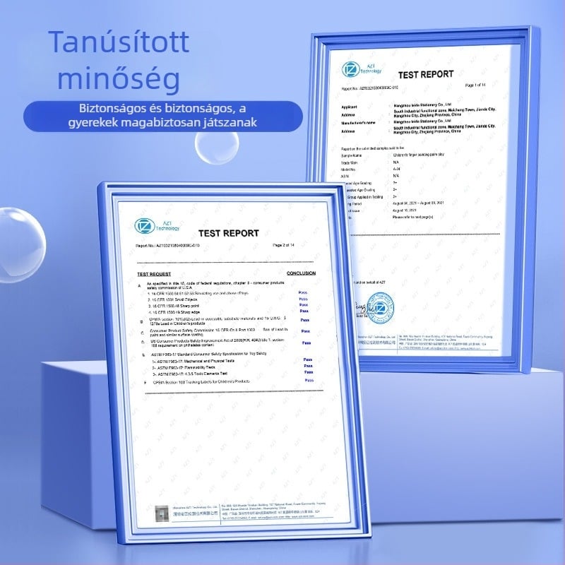 Ujjnyomtató tintapárna – Reverse márka, akvarell készlet, 24 darabos doboz, ajándékba megfelelő, IP engedély: Nincs