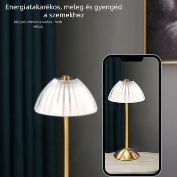 Éjszakai fény – modern minimalista stílus, akril lámpaernyő, érintéses kapcsoló, beépített akkumulátor
