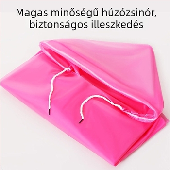 Gyerekeknek szóló egyszer használatos esőköpeny – rajzfilm stílus, PVC anyag, vízálló PU ragasztóréteg, kültéri túrázáshoz