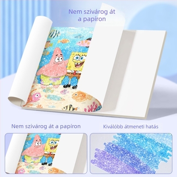 True Color Csillogó markerek – lágy hegy, vízbázisú, nem toxikus, gyermekbarát, fluoreszkáló