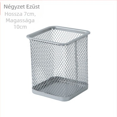 Írótartó asztali rendező – fémháló, kör alakú, modell 9172a, márka Qiwang