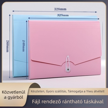 Akor-deon fájlorganizer, 13 rekesz, PP műanyag, külső falvastagság 0,5 mm / belső 0,12 mm, nagy kapacitás