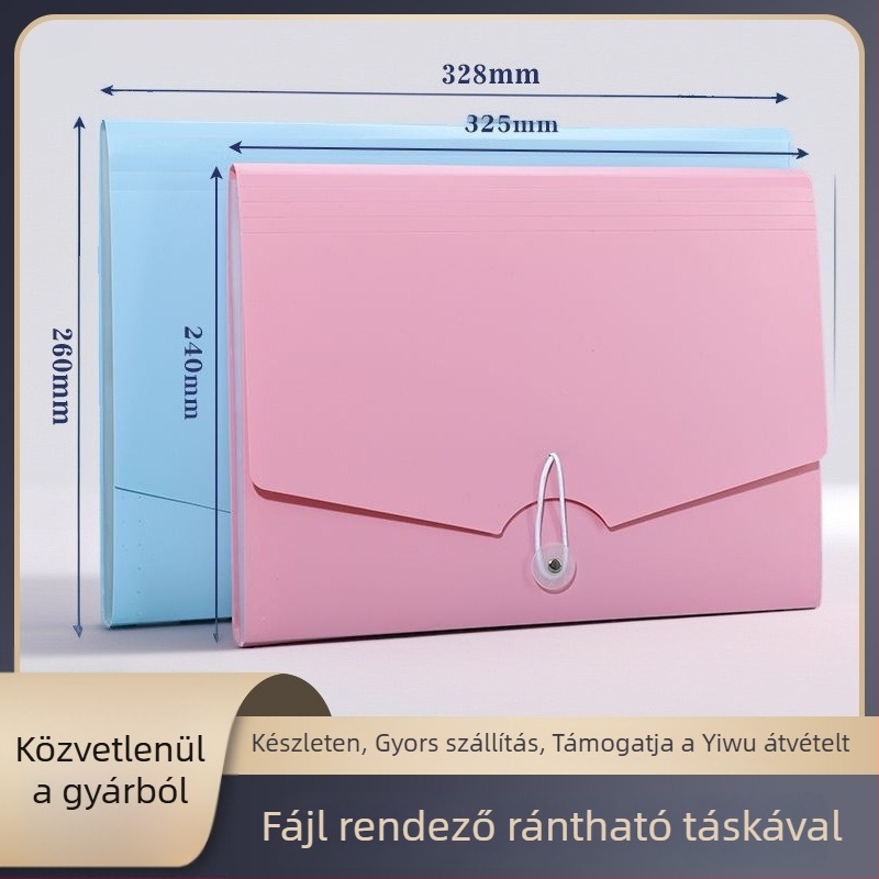 Akor-deon fájlorganizer, 13 rekesz, PP műanyag, külső falvastagság 0,5 mm / belső 0,12 mm, nagy kapacitás
