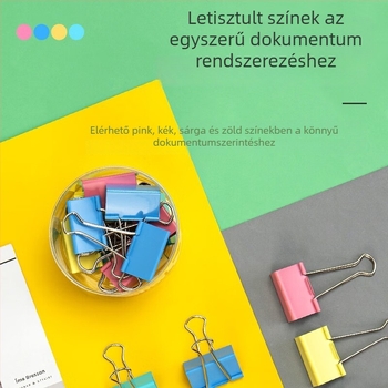 Deli fém klipek készlet – dokumentumklipszek gyűjteménye