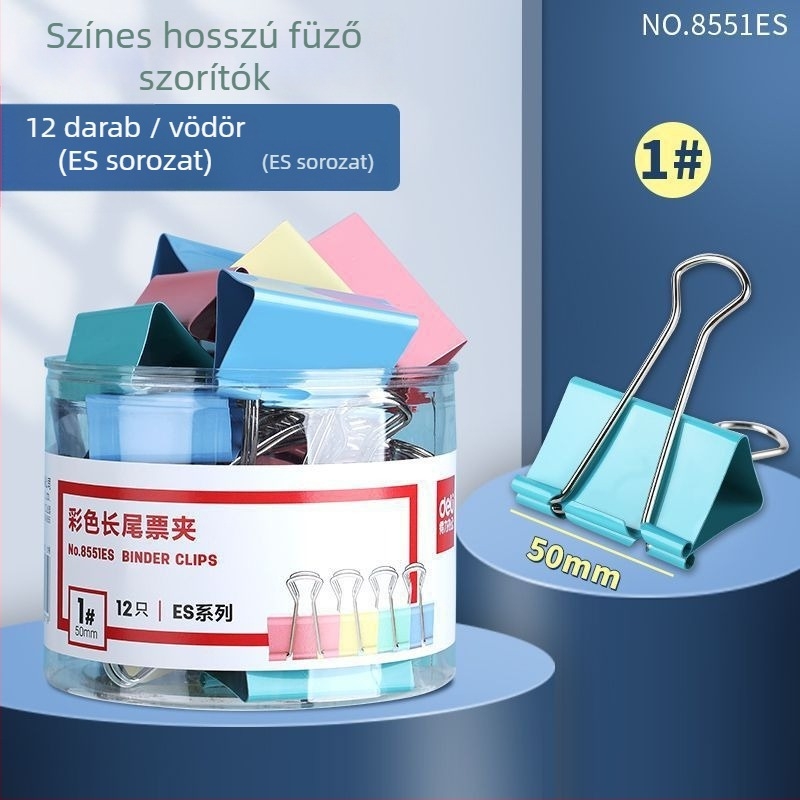 Deli fém klipek készlet – dokumentumklipszek gyűjteménye