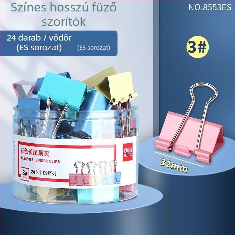 Deli fém klipek készlet – dokumentumklipszek gyűjteménye