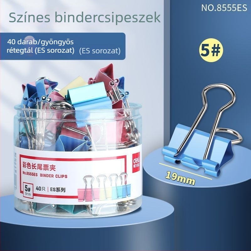 Deli fém klipek készlet – dokumentumklipszek gyűjteménye