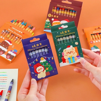 Cartoon Christmas Crayon Set A1812 – műanyag test, fő használat: festés/grafiti, Modell: A1812, IP engedélyezés: Igen (Art Wenchuang)