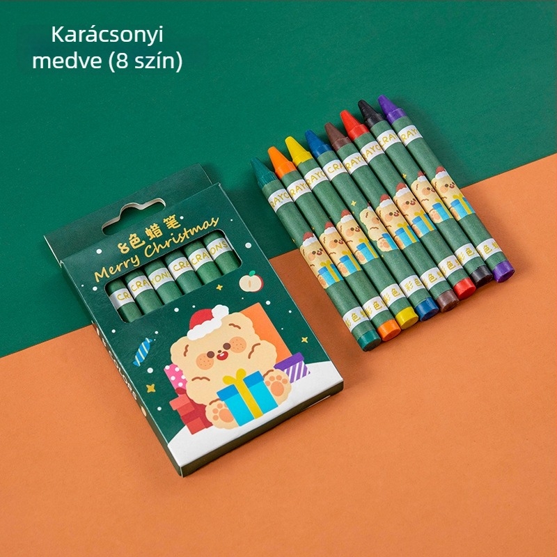Cartoon Christmas Crayon Set A1812 – műanyag test, fő használat: festés/grafiti, Modell: A1812, IP engedélyezés: Igen (Art Wenchuang)