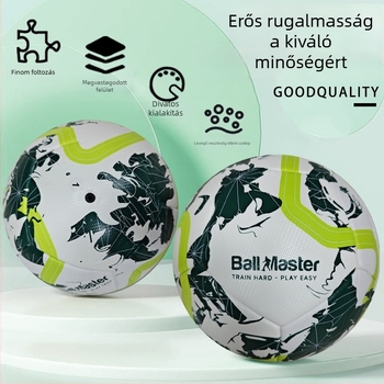 Gyerekeknek szóló 3/4 méretű PU bőr futballlabda, kültéri edzésekhez, tartós és kopásálló