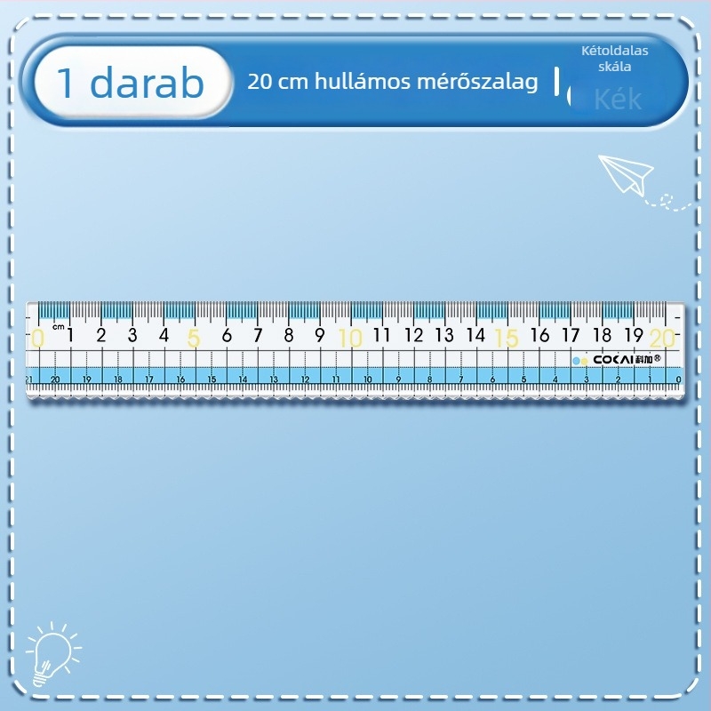 Rövidlátás elleni vonalzó, modell K-7015-p, műanyag, 12 g, logó nélküli