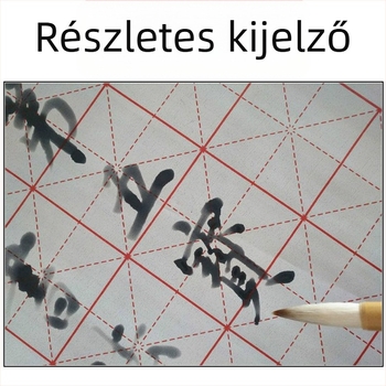 Kaligráfia gyakorló vízírás vászon, 28 négyzetes rács tengellyel, flockolt oxford anyag, téglalap alakú, gyorsan száradó felület