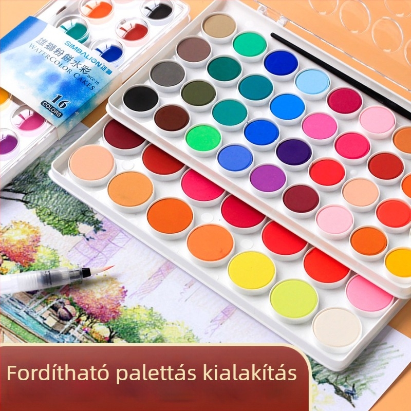 Lion szilárd gouache színkészlet, 24 darabos doboz, nem importált, IP engedély nélkül