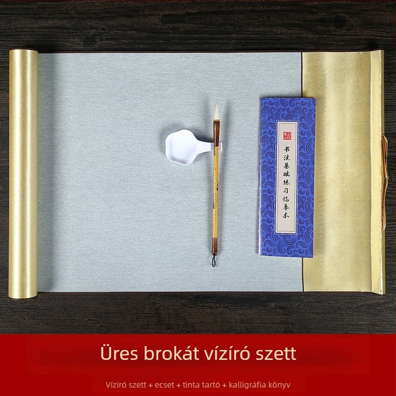 Kaligráfia készlet vízíráshoz – tekercs, nemszőtt anyagból, mintázat rizs-háló, téglalap alakú, márka Practice Every Day