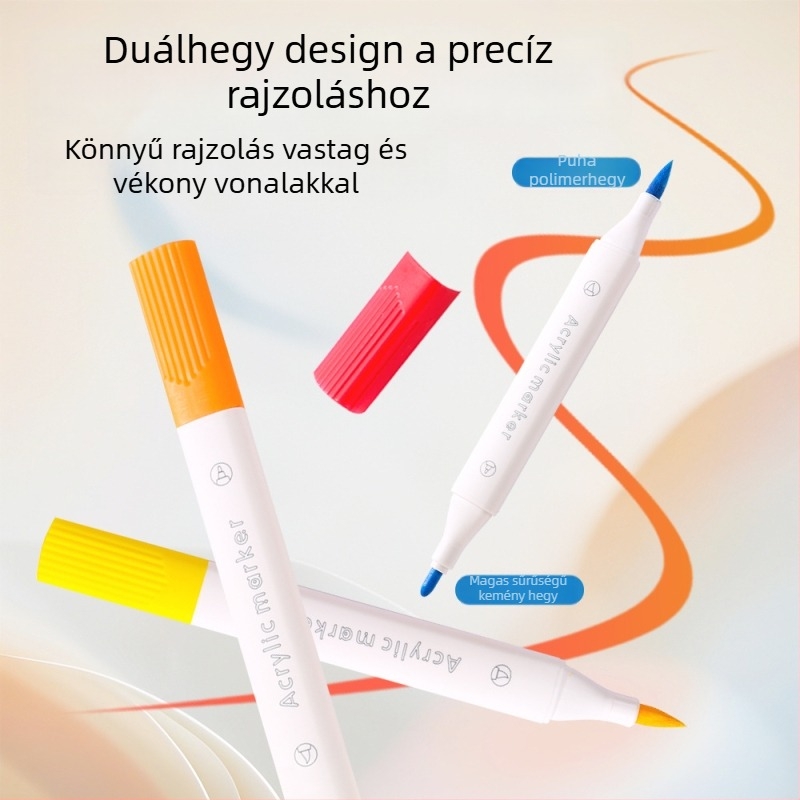 Lexuan dupla végű akril marker gyerekeknek – készlet művészethez és graffitihez