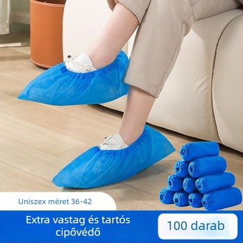 Egyszer használatos cipővédők beltéri használatra, vastagított nem szőttanyagból, porvédelem, vízálló, csúszásmentes.