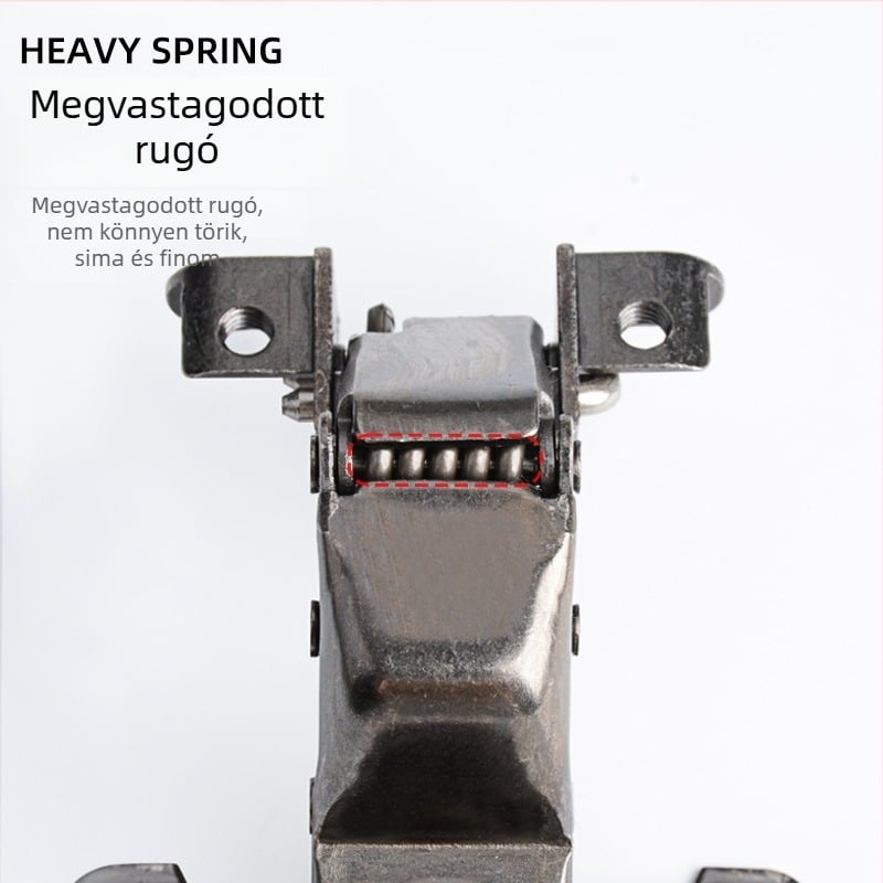 Alumínium keretű ajtócsukló – többirányú 30°/45° szög, hidraulikus csillapító, üvegajtókhoz