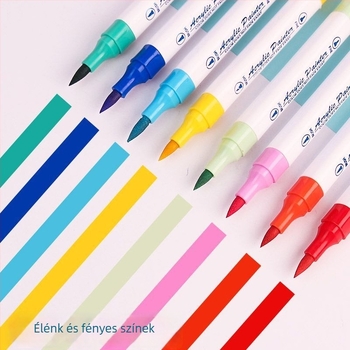 Supreme kétfejű akril marker, mosható tinta, 36 darabos készlet, ideális diákoknak és óvodásoknak, DIY rajzokhoz